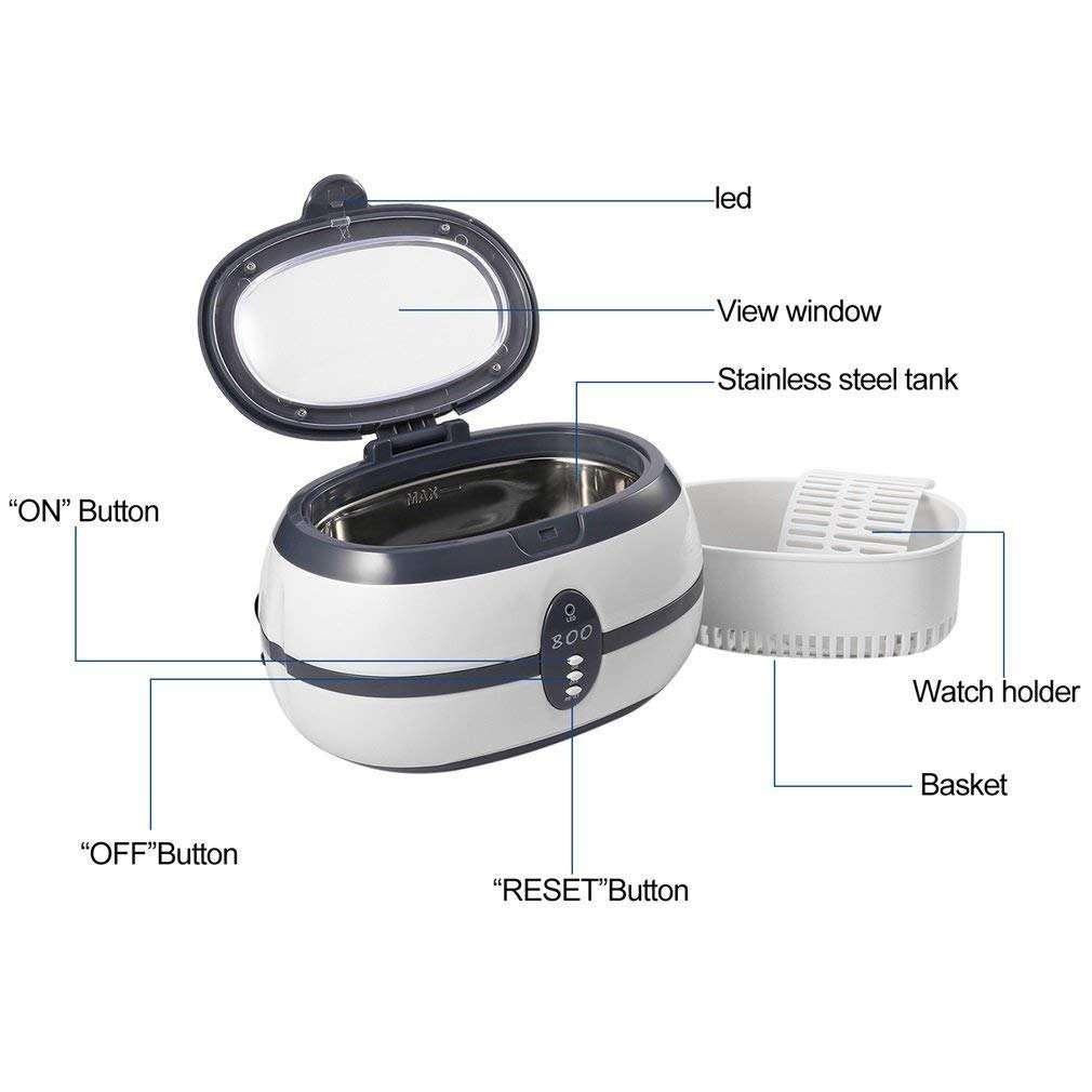 GT SONIC&reg; VGT-800 Digital Ultrasonic Cleaner 0.6L